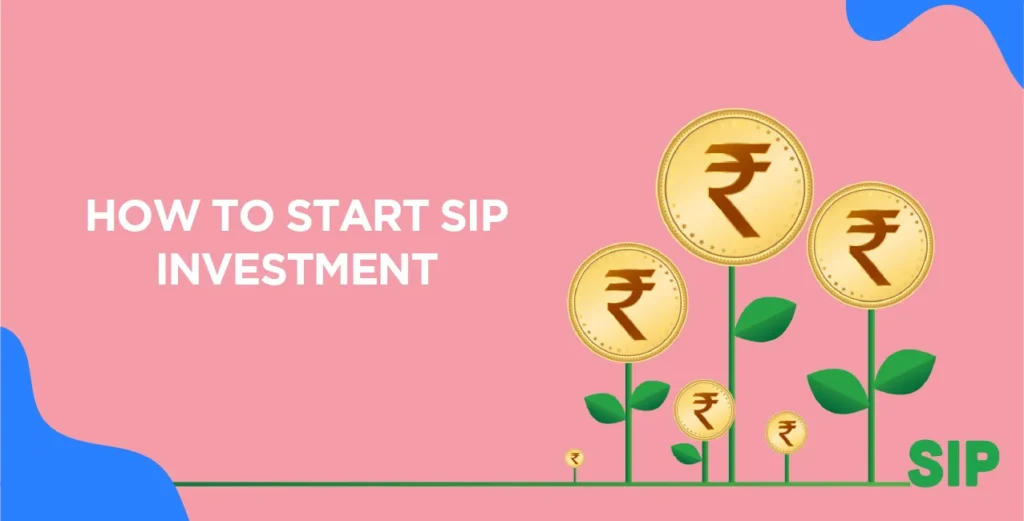 How to start SIP investment showing rupee coins growing step by step for long term wealth creation