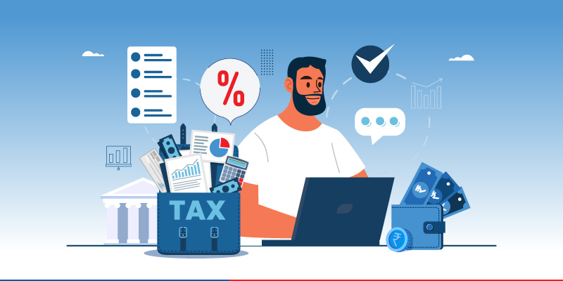 Income tax saving tips with National Pension System NPS showing tax planning illustration