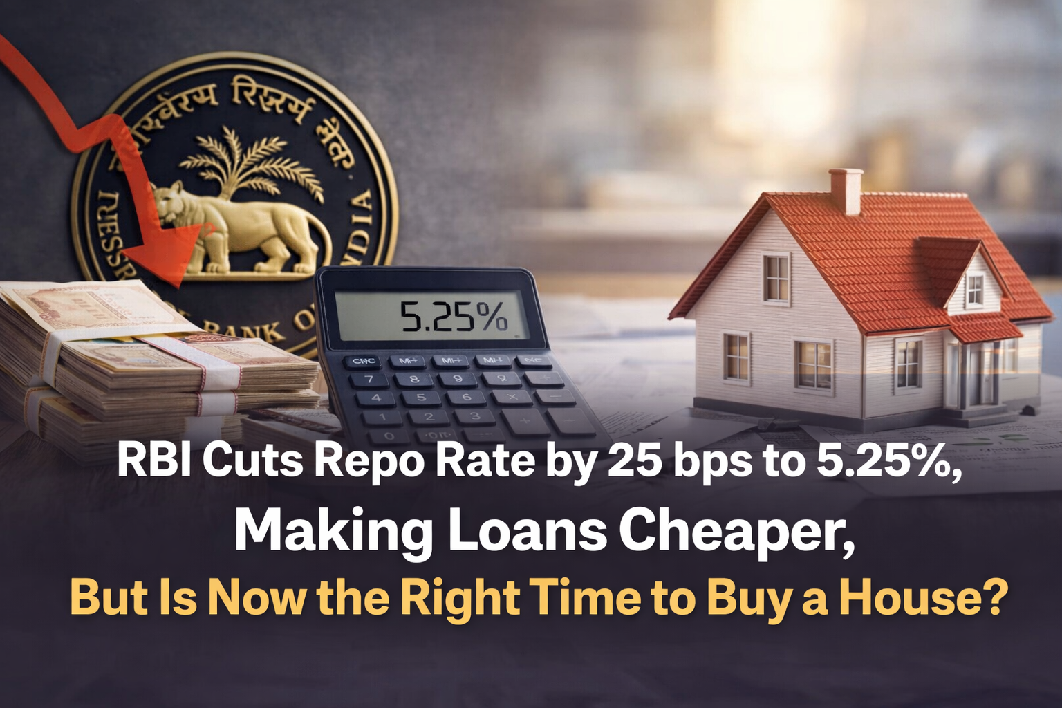 RBI repo rate cut impact on home buying and home loan interest rates in India.