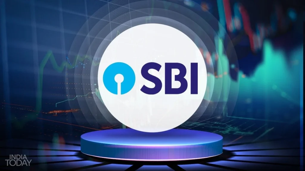SBI FD Interest Rates 2025 showing State Bank of India logo with financial market background