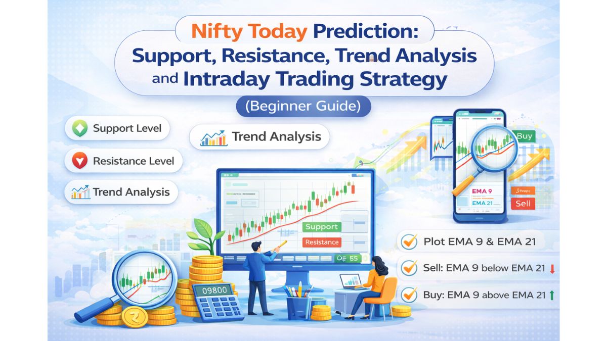 Nifty Today Prediction: Support, Resistance, Trend Analysis and Intraday Trading Strategy (Beginner Guide)