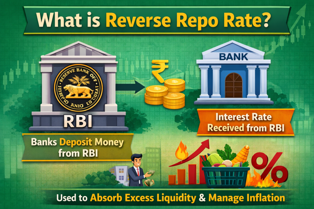 What is Reverse Repo Rate explained – RBI borrows money from banks to control liquidity in India