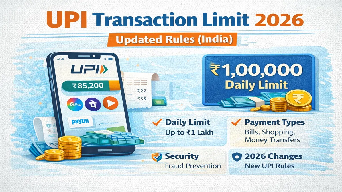 UPI Transaction Limit 2026 – Updated Rules (India)