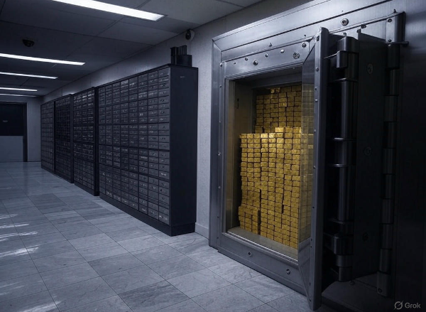 Bank locker security system in India with secure vault and lockers
