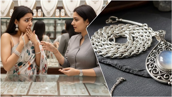 silver jewellery price check in jewellery shop