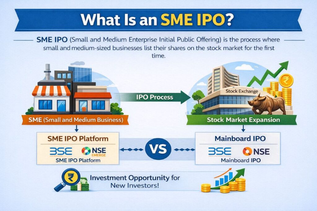 “What is an SME IPO – simple explanation infographic