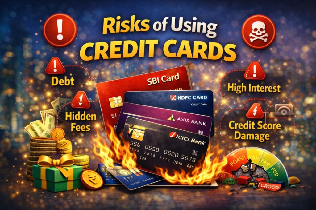 Risks of Using Credit Cards – Debt, High Interest, Hidden Fees and Credit Score Damage Explained