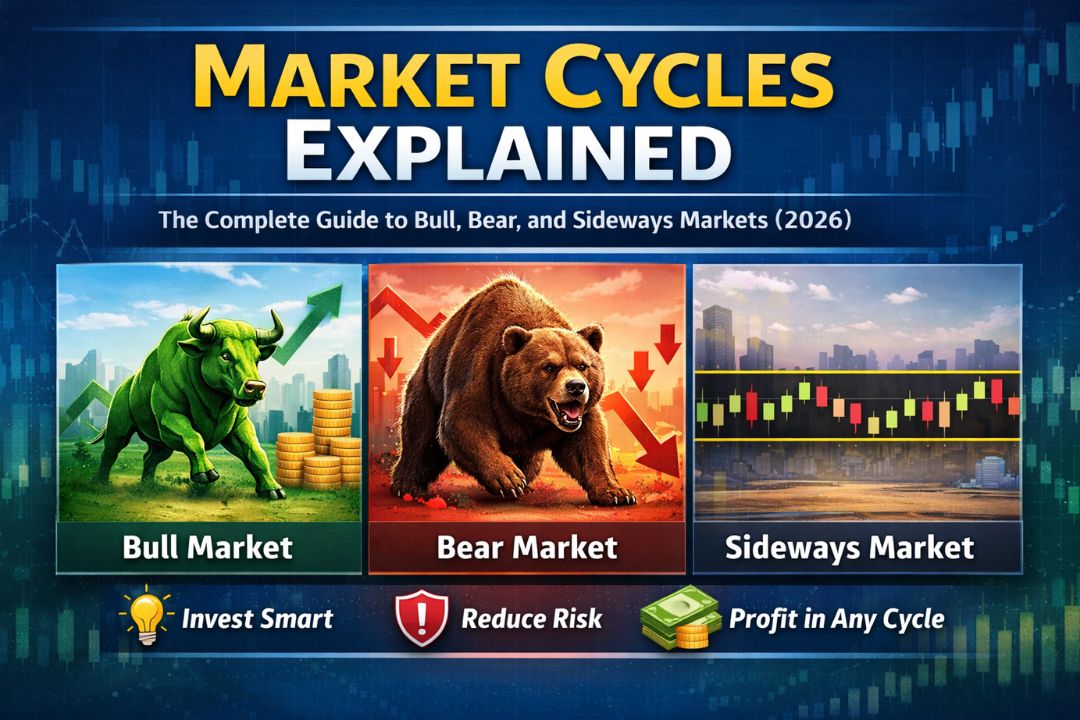 Market Cycles Explained: The Complete Guide to Bull, Bear, and Sideways Markets (2026)