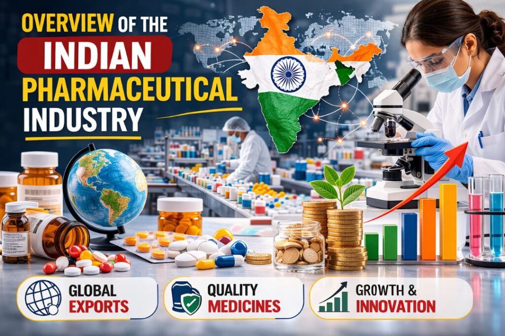 Overview of the Indian pharmaceutical industry growth, exports, research and production analysis 2026