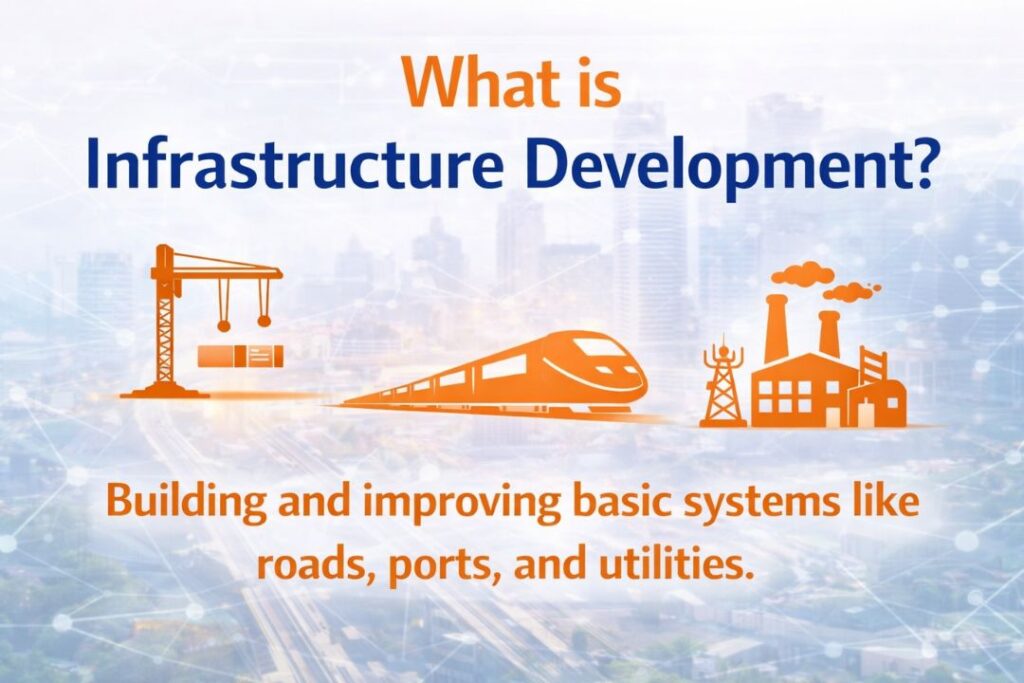 Infrastructure development meaning with examples graphic